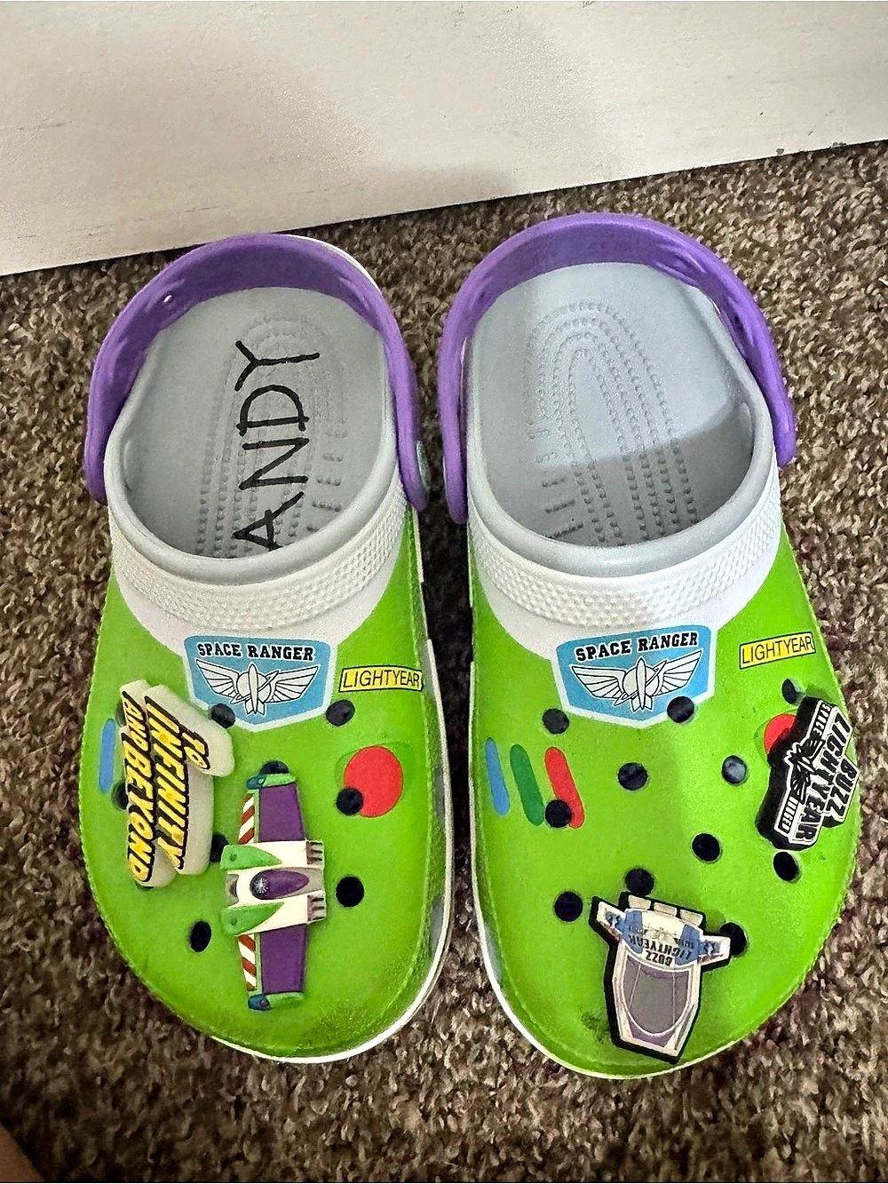 Crocs Space Ranger LiteRide Clog Green & Purple adult women’s Clogs